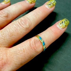 NaHoku Australian Opal and Diamond Ring